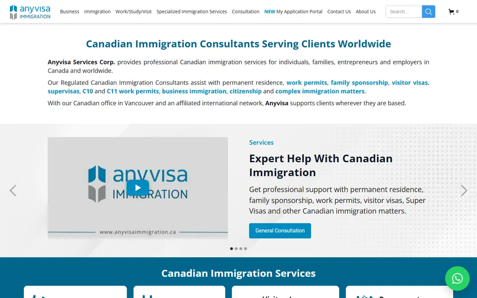 Anyvisa website